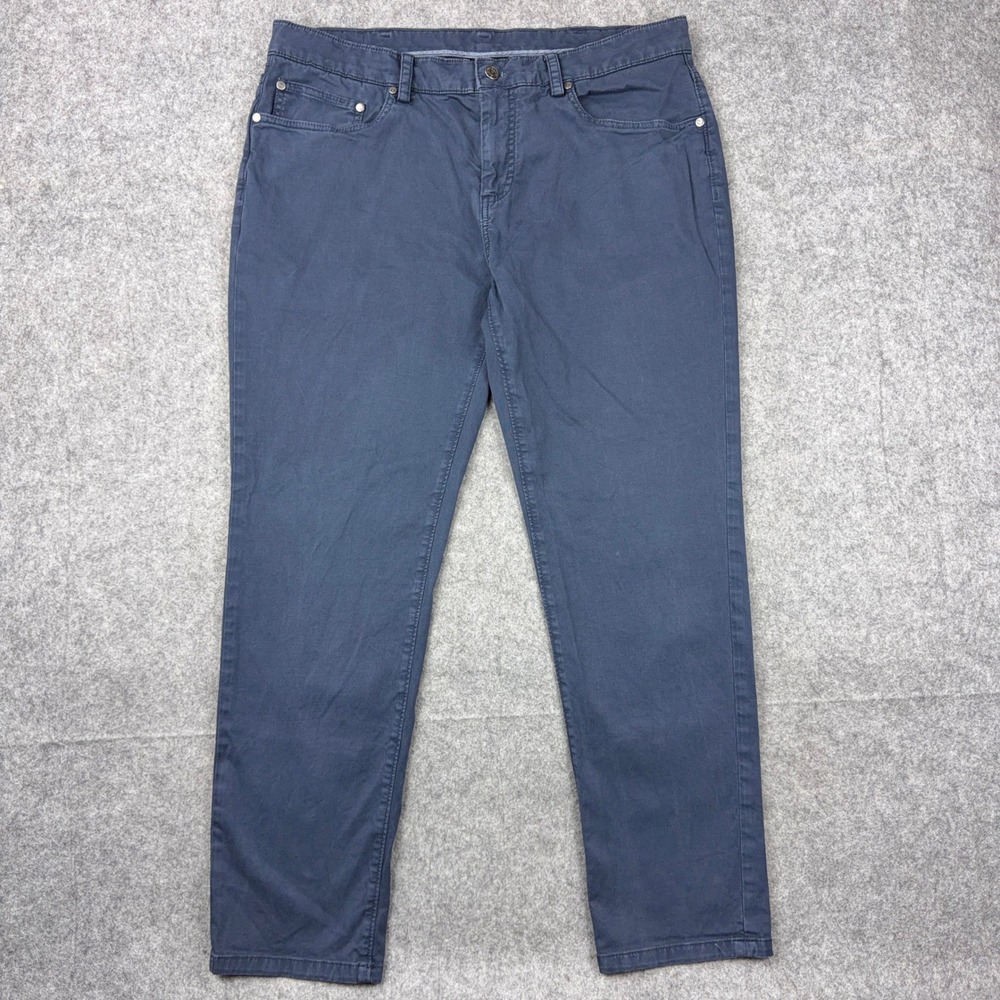 Brooks Brothers Advantage Chino Pants Mens 38x30 Navy Slim Fit Stretch Cotton